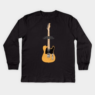 Merle Haggard Telecaster Kids Long Sleeve T-Shirt